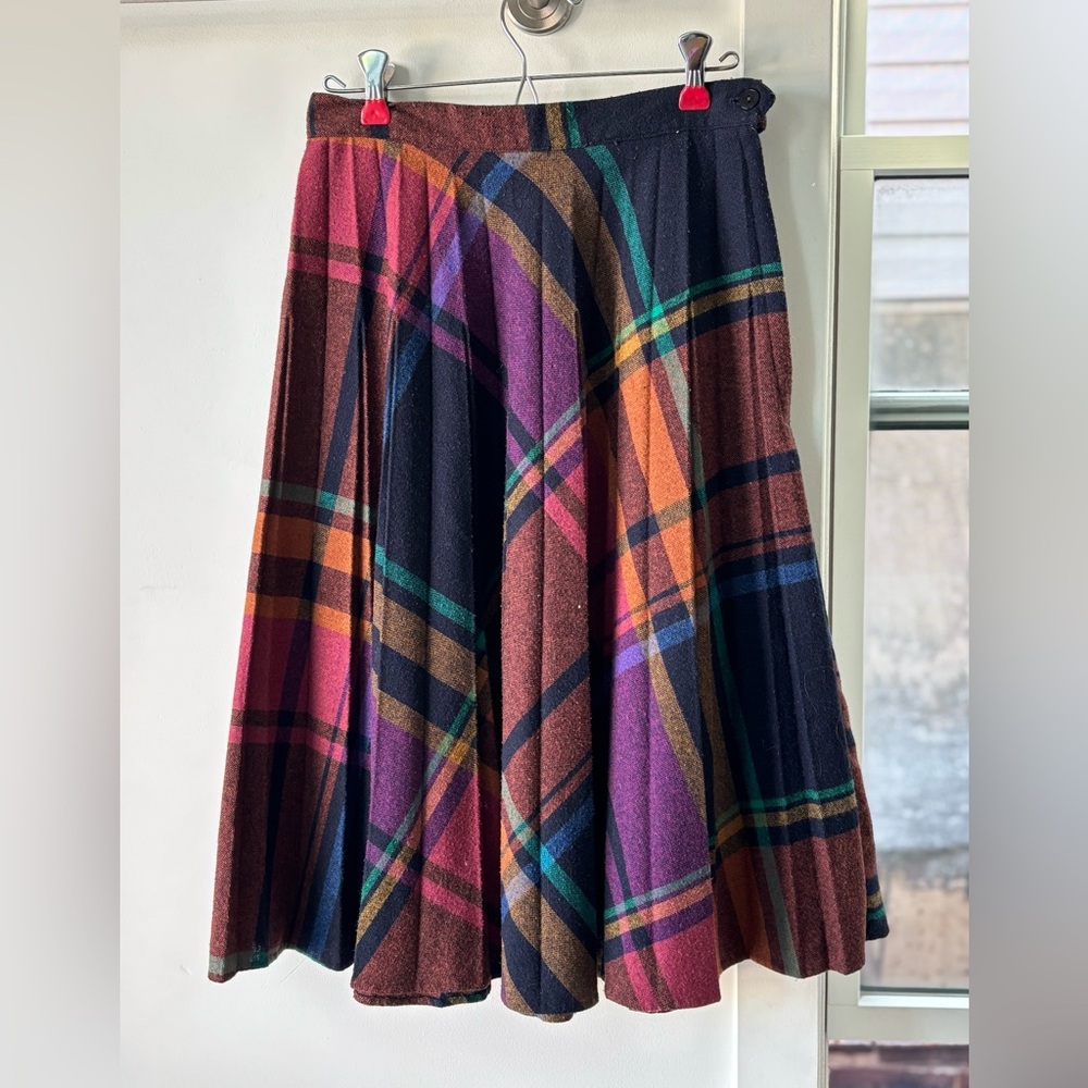 VINTAGE: Stunning Plaid A-line Shirt - Picture 2 of 8